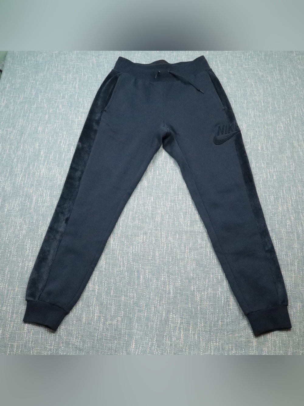Nike NSW Statement Lux Velour Joggers Pants Navy Blue Women's Size S⁠